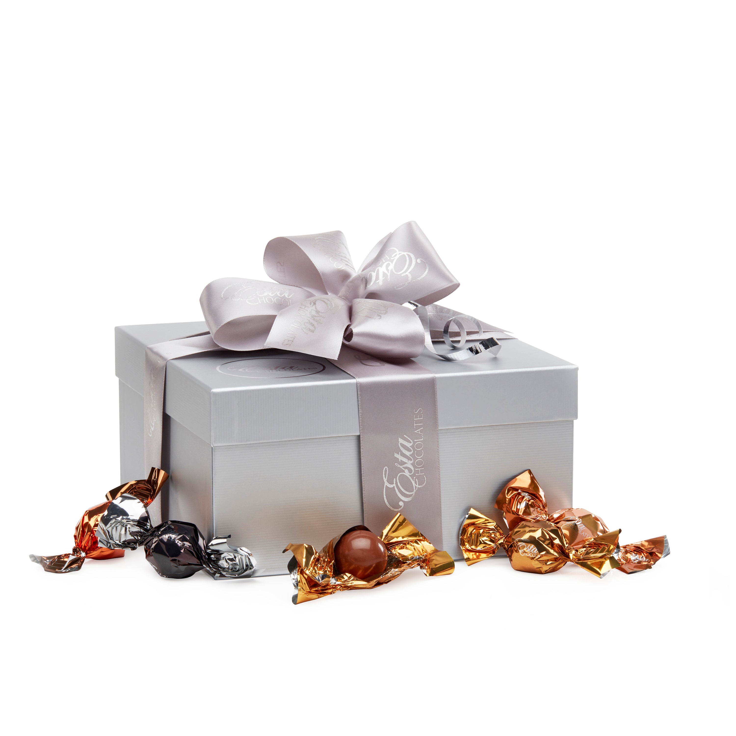 60 Truffle Silver Box
