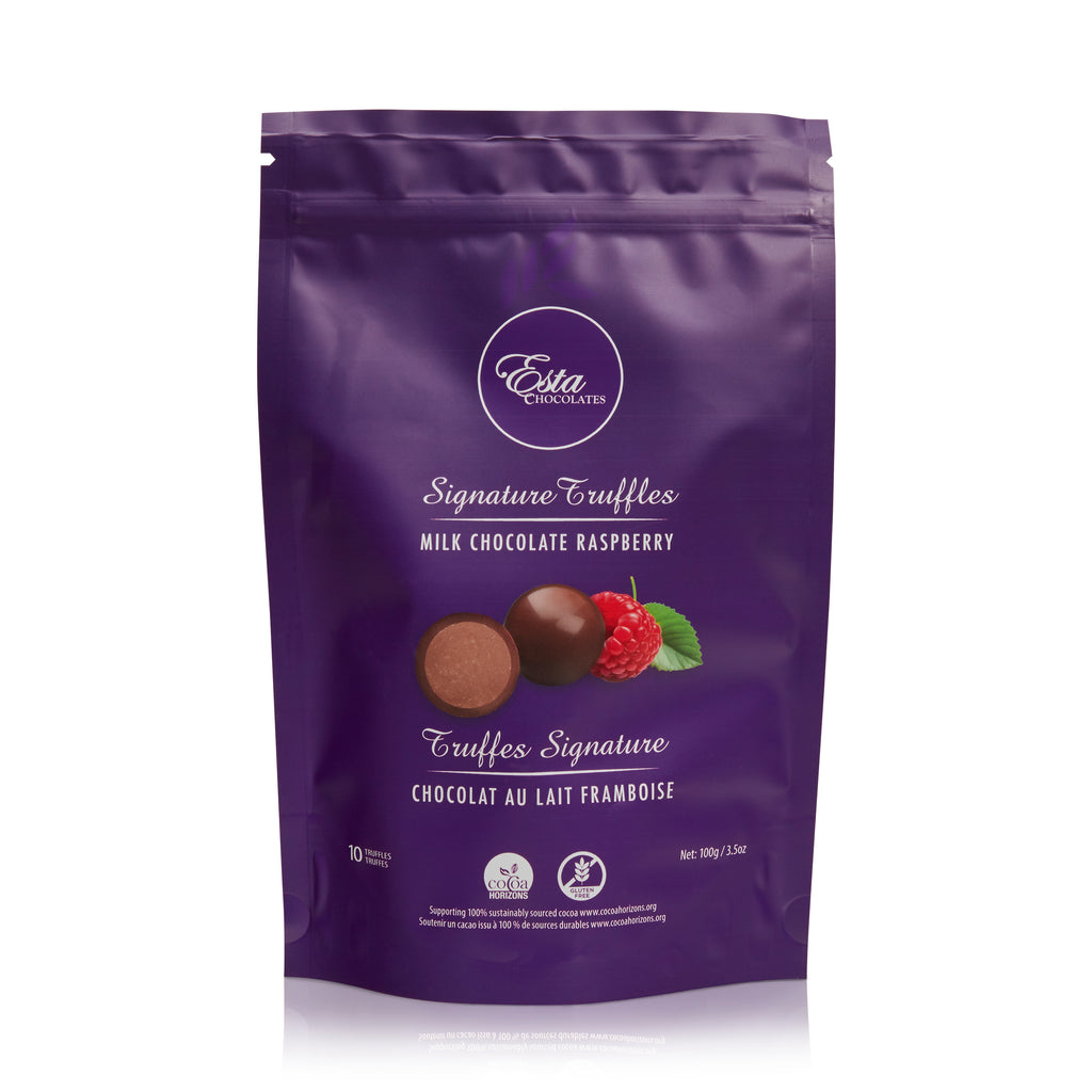 10 Truffle Pouch - Raspberry